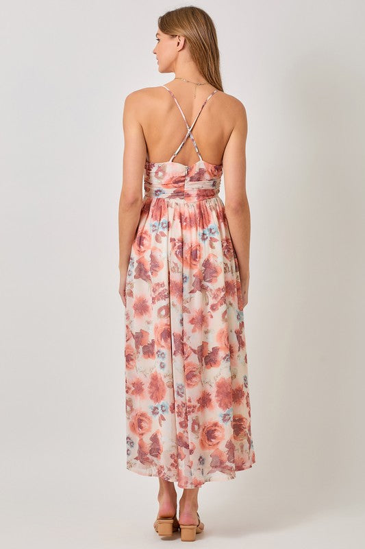 Criss Cross Back Maxi Dress