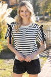 Lace Up Grommet Top