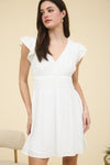 Ruffled Sleeve Dress