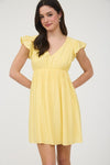 Ruffled Sleeve Dress