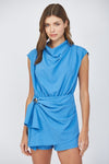 Cowl Neck Romper