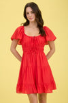 Front Tie Mini Dress