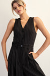 Pinstripe Jumpsuit