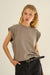 Studded Shoulder Top