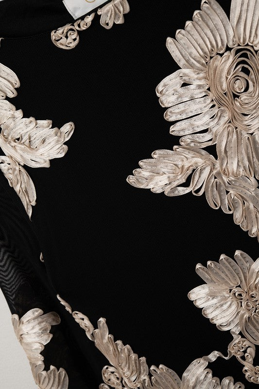 Floral Brocade Dress