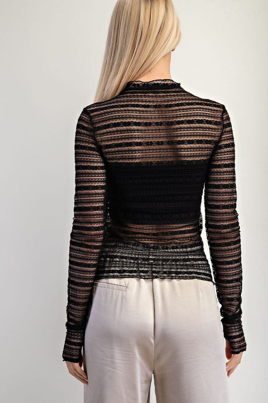 Sheer Lace Top