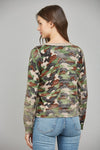 Faded Print Cardi