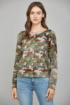 Faded Print Cardi