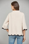 Scallop Hem Sweater