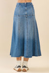 Denim Midi Skirt