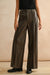 Pintuck Faux Leather Pants