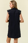 Grommet Sweatshirt Dress