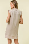 Grommet Sweatshirt Dress