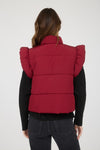 Bow Detail Puffer Vest
