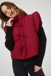 Bow Detail Puffer Vest