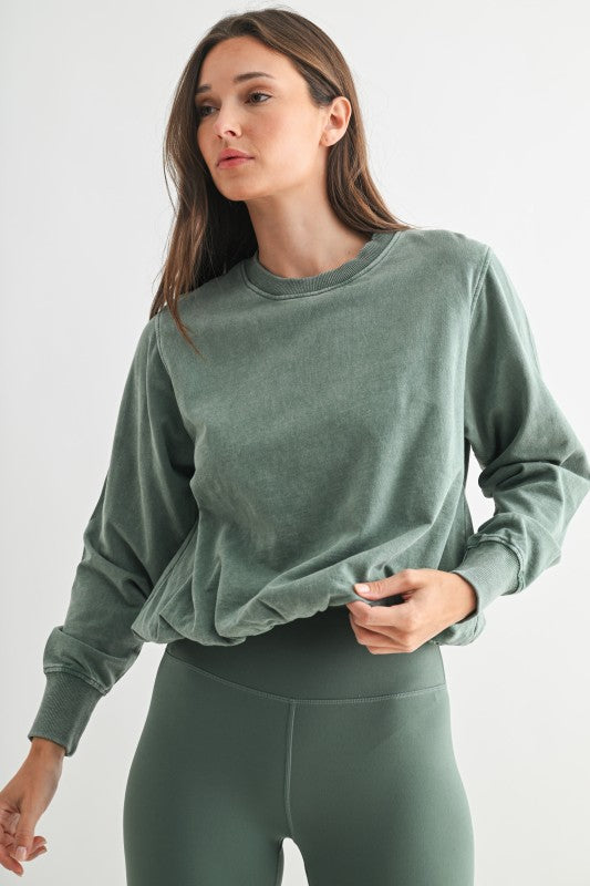 Bubble Hem Pullover