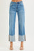 Medium Wash Wide Cuff Jeans by Risen