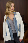 Cable and Denim Cardi