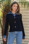 Denim Hybrid Cardi