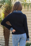 Denim Hybrid Cardi