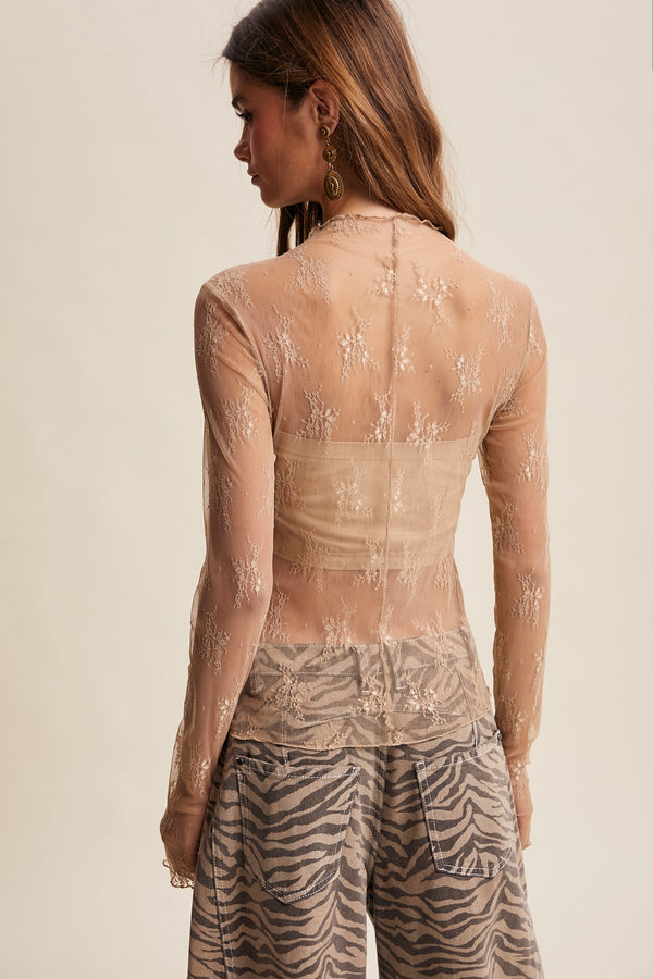 Sheer Lace Top