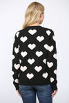 Heart Print Sweater