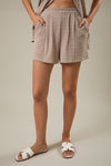 Pleated Detail Shorts