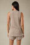 V-neck Sleeveless Tunic Top
