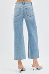 High Rise Crop Wide Leg Jeans