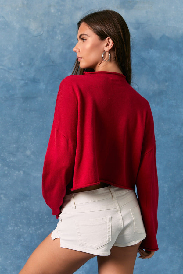 USA Crop Sweater