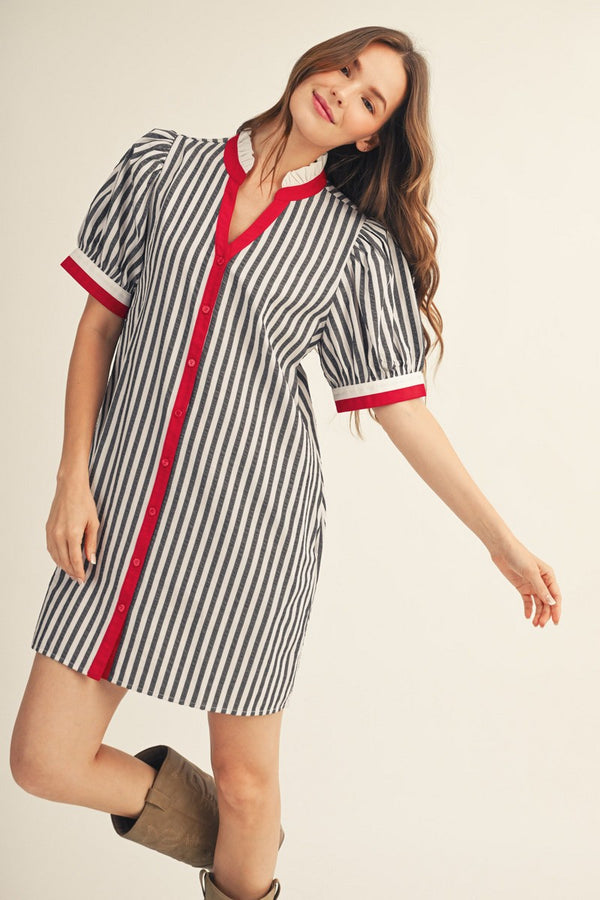 Striped Shift Dress