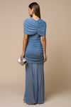 Wrapped Shoulder Maxi Dress