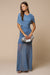 Wrapped Shoulder Maxi Dress