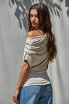 Off Shoulder Drape Top