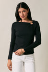 Notch Neck Top