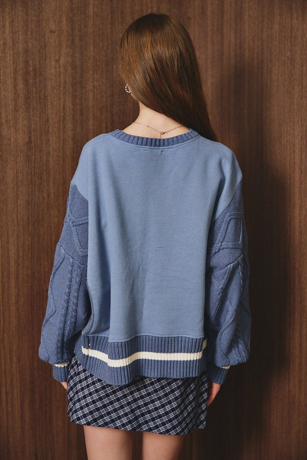 Sweater Sleeve Sweatshirt