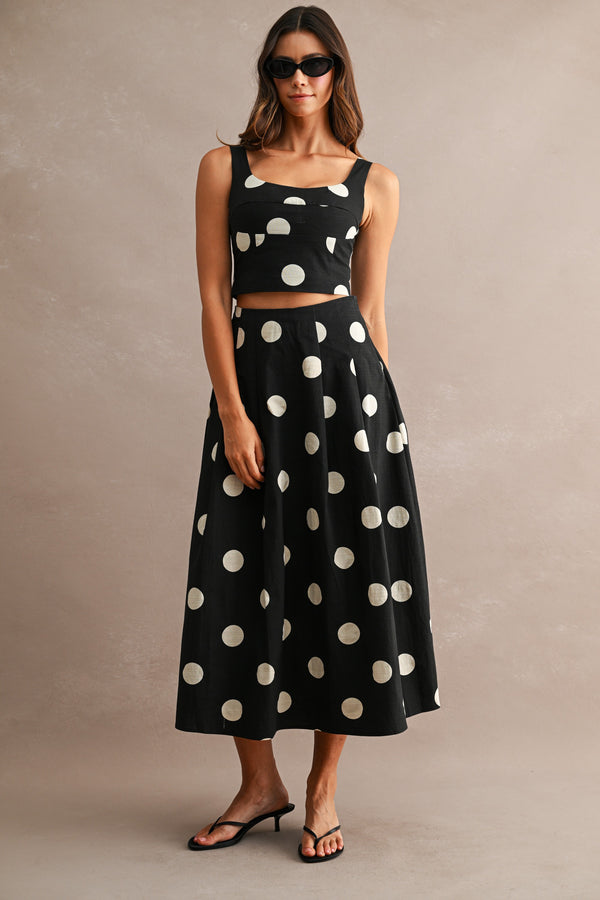 Polka Dot Skirt Set