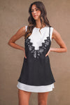 Lace Overlay Dress