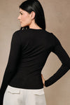 Cut Out Knit Top