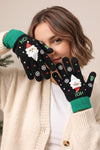 Santa Snowflake Gloves