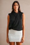 Satin Drape Top