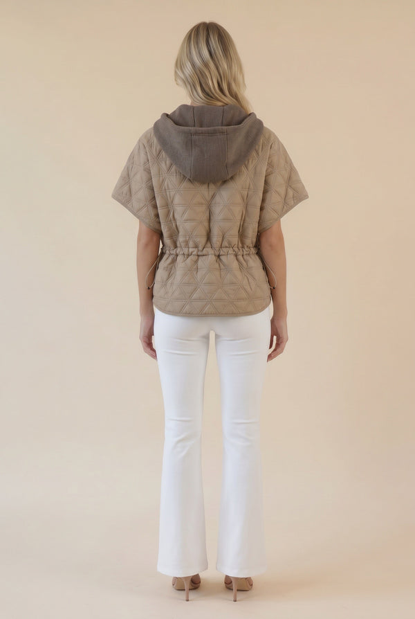 Quilt Hoodie Vest