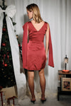 Satin Scarf Dress
