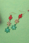 Triple Snowflake Earrings