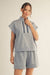 Half Zip Short Set