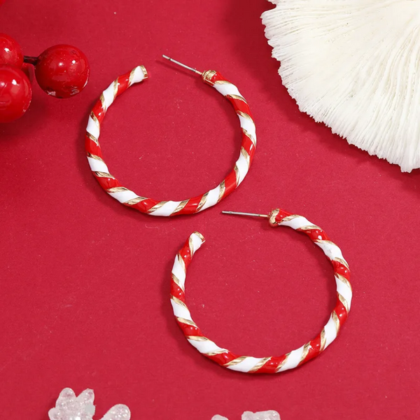 Candy Cane Hoops