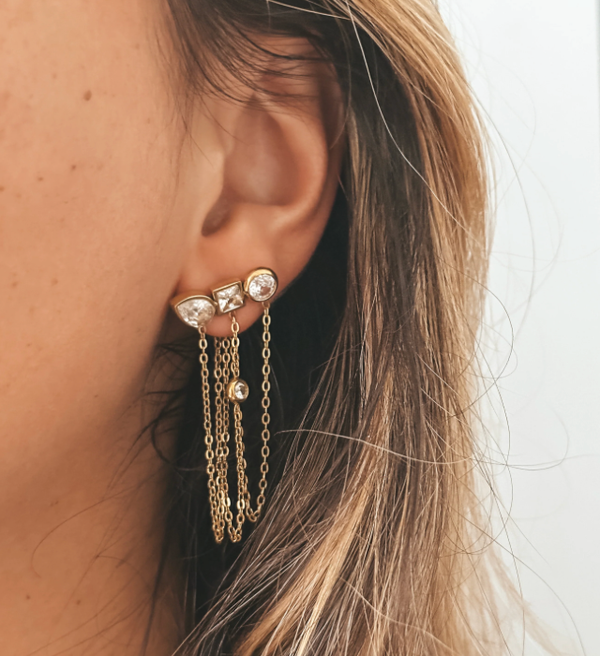 Unchained Stud Earring