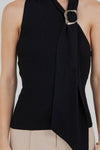 One Shoulder Scarf Top
