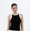 Contrast Trim Skort Set
