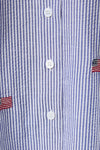 Striped Flag Button Down Shirt